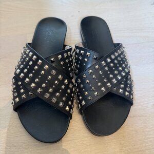 Gucci Vacchetta Austin Nero Sandals